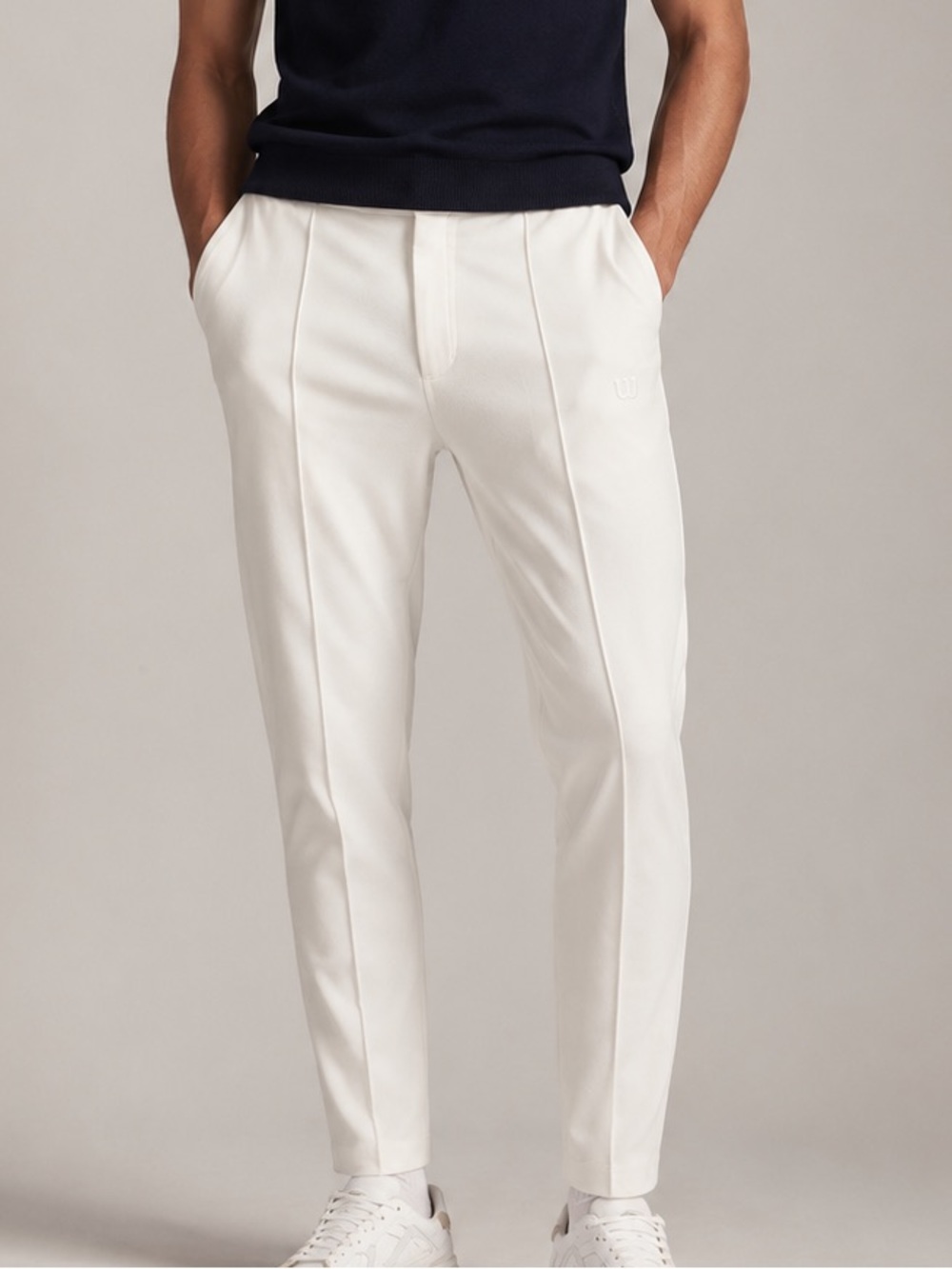 Wilson Sport Professionals White Straight Leg Pants Men's XL Golf Tennis Modal
